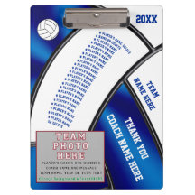 Gepersonaliseerde volleybalklemborden voor touring