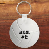 Gepersonaliseerde volleybalSleutelhanger Sleutelhanger (Voorkant)