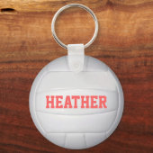 Gepersonaliseerde volleybalSleutelhanger Sleutelhanger (Voorkant)