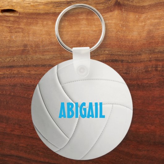 Gepersonaliseerde volleybalSleutelhanger Sleutelhanger (Achterkant)