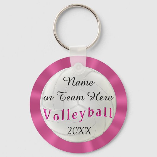 Gepersonaliseerde volleybalSleutelhangers met NAME Sleutelhanger (Voorkant)