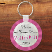 Gepersonaliseerde volleybalSleutelhangers met NAME Sleutelhanger (Voorkant)