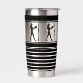 Gepersonaliseerde volleybalspeler Meisje Geïsoleerde Drinkbeker (Links)