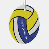 Gepersonaliseerde volleybalsport keramisch ornament (Rechts)