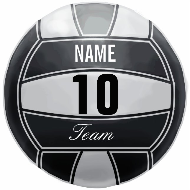 Gepersonaliseerde volleybalsport Lover Fotobeeldje Sleutelhanger (Voorkant)