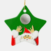 Gepersonaliseerde volleybalvakantie-cadeau keramisch ornament (Voorkant)
