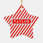 Gepersonaliseerde volleybalvakantie-cadeau keramisch ornament (Achterkant)