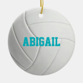 Gepersonaliseerde volleybalversiering keramisch ornament (Voorkant)