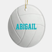 Gepersonaliseerde volleybalversiering keramisch ornament (Links)