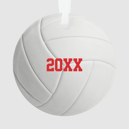 Gepersonaliseerde volleybalversiering ornament (achterkant)