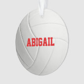 Gepersonaliseerde volleybalversiering ornament (voorkant)
