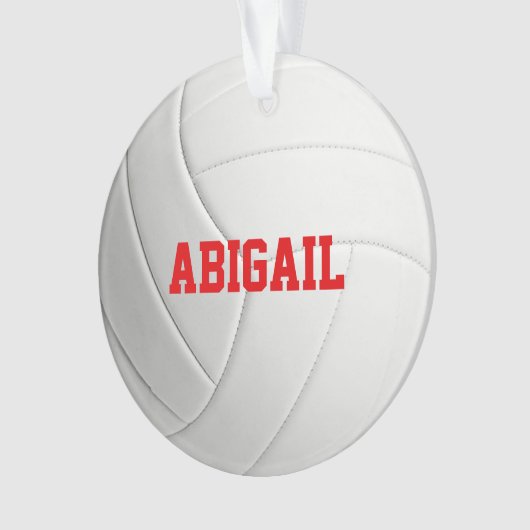 Gepersonaliseerde volleybalversiering ornament (voorkant)