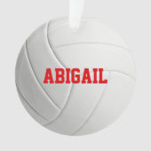 Gepersonaliseerde volleybalversiering ornament (voorkant)