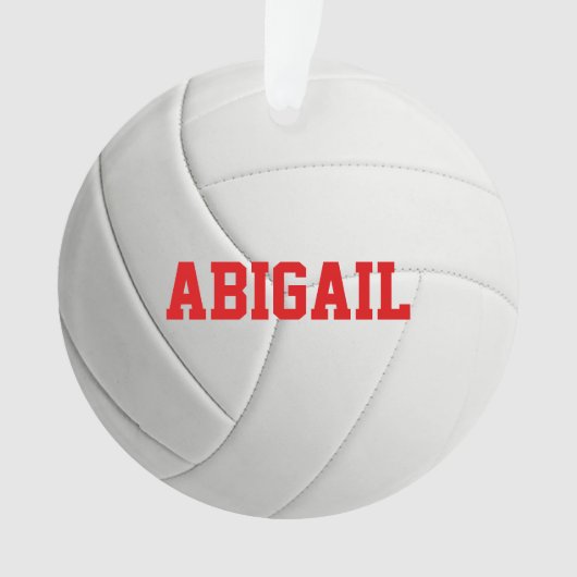 Gepersonaliseerde volleybalversiering ornament (voorkant)