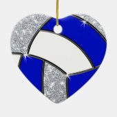 Gepersonaliseerde volleybalversieringen voor het h keramisch ornament (Achterkant)