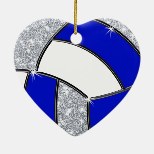 Gepersonaliseerde volleybalversieringen voor het h keramisch ornament (Achterkant)
