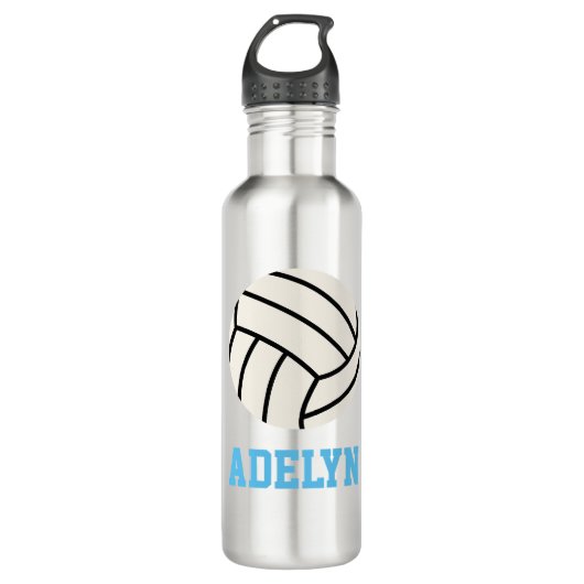 Gepersonaliseerde volleybalwaterfles waterfles  (Voorkant)