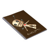 Gepersonaliseerde Voodoo Doll en Pins Notitieboek (Rechterzijde)