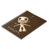 Gepersonaliseerde Voodoo Doll en Pins Notitieboek (Linkerzijde)