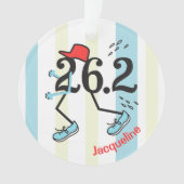 Gepersonaliseerde Voor Achter Grappige Agent 26.2 Ornament (voorkant)