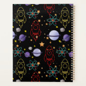 Gepersonaliseerde voornaam Space Thema Planner (Achterkant)