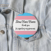 Gepersonaliseerde voornaamwoorden Ze Trans Button (In situ)