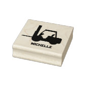 Gepersonaliseerde vorkheftruck rubberstempel (Stempel)