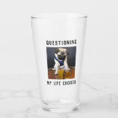 Gepersonaliseerde vragen over levenskeuzes met bie glas (Voorkant)