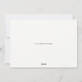 Gepersonaliseerde Vrede liefde plezier Kerstmis fo Feestdagenkaart (Achterkant)