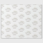 Gepersonaliseerde Vrede op Aarde Boho Kerstmis Cadeaupapier (Vlak)