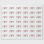 Gepersonaliseerde vreugde Elegant Kerstmis Cadeaupapier (Vlak)