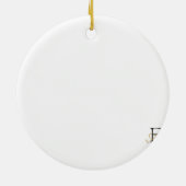 GEPERSONALISEERDE VREUGDE VROLIJK KERSTMIS FOTO KERAMISCH ORNAMENT (Achterkant)