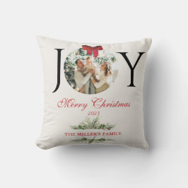 GEPERSONALISEERDE VREUGDE VROLIJK KERSTMIS FOTO KUSSEN