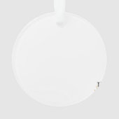 GEPERSONALISEERDE VREUGDE VROLIJK KERSTMIS FOTO ORNAMENT (achterkant)