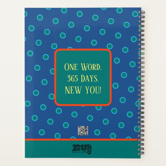 Gepersonaliseerde vreugdevolle inspirerende hommel planner (Achterkant)