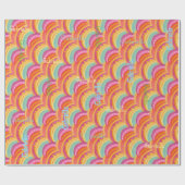 Gepersonaliseerde vreugdevolle Waterverf inpakpapi Cadeaupapier (Vlak)