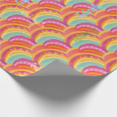 Gepersonaliseerde vreugdevolle Waterverf inpakpapi Cadeaupapier (Hoek)