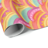 Gepersonaliseerde vreugdevolle Waterverf inpakpapi Cadeaupapier (Rol Hoek)