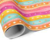 Gepersonaliseerde vreugdevolle Waterverf inpakpapi Cadeaupapier (Rol Hoek)