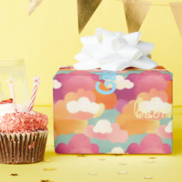 Gepersonaliseerde vreugdevolle Waterverf inpakpapi Cadeaupapier