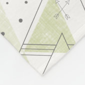 Gepersonaliseerde vreugdezaal Modern Teepee Patter Fleece Deken (Hoek)