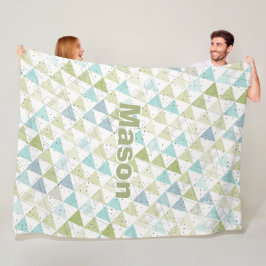 Gepersonaliseerde vreugdezaal Modern Teepee Patter Fleece Deken