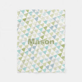 Gepersonaliseerde vreugdezaal Modern Teepee Patter Fleece Deken