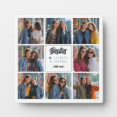 Gepersonaliseerde Vriend Gift Besties Fotocollage Fotoplaat (Voorkant)