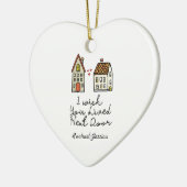 Gepersonaliseerde vriend over lange afstand keramisch ornament (Links)