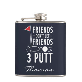 Gepersonaliseerde Vrienden laten vrienden niet 3 P Heupfles