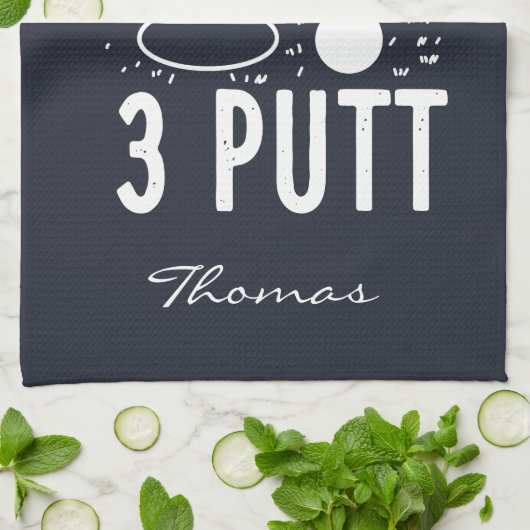 Gepersonaliseerde Vrienden laten vrienden niet 3 P Theedoek (Gevouwen)