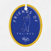 Gepersonaliseerde Vrienden van Felines Ornament (Voorkant)