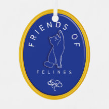 Gepersonaliseerde Vrienden van Felines Ornament