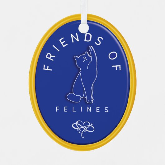 Gepersonaliseerde Vrienden van Felines Ornament (Voorkant)
